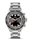 Tudor Heritage Chrono Black and grey dial, Steel bracelet (watches)